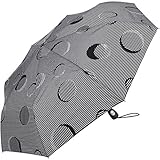 Pierre Cardin Taschenschirm Easymatic Light Circle - Schwarz