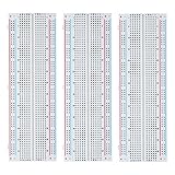 ELEGOO 3er MB-102 Breadboard 830 Pin Solderless Prototype PCB Board Kit für Arduino Proto Shield Distribution Verbindungsblöcke