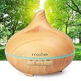 Aroma Diffuser Luftbefeuchter Öl Ultraschall Düfte Humidifier Holzmaserung LED mit 7 Farben für Babies Kinderzimmer Haus, Auto, Wohnzimmer, Schlafzimmer, Büro, Yoga, Spa, Raum usw.