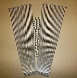 cn Spoke 38 STK.Edelstahl Nirosta Speichen 2mm Fahrradspeichen m.Nippel Silber 300mm