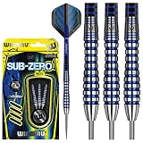 WINMAU Sub-Zero 23g Profi Wolfram Steeltip Dartpfeile Set mit Flights und Schäfte