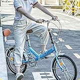 TYXTYX 20 Zoll Klapp Fahrrad Faltrad Folding Bike 6 Gang,Klapprad,Quick-Fold-System, Klappfahrrad,Blau