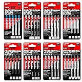 40 x TopsTools JSTTK8 T101AO T101B T101BR T101D T111C T118A T119BO T144D Verschiedene Stichsägeblätter Kompatibel mit Bosch, Dewalt, Makita, Milwaukee und viele andere