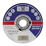 SBS Trennscheiben | 125 x 1,0mm | 50 Stück | INOX | Flexscheibe für Stahl / Edelstahl