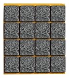peha Filzgleiter - Möbelgleiter selbstklebend - 5,0 mm stark, 30 x 30 mm (9 Stk.)