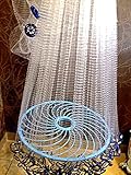 Nr.37 Angelnetz,Cast Net, Neustes Wurfnetz mit 4,88m,Fischnetz