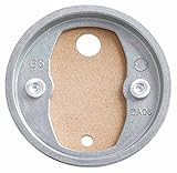 Tesa Befestigungsadapter BK20-2 (selbstklebend, 2 Zamak Ringe aus Kupfer, inkl. Klebetube und Ausdrückhilfe, Durchmesser 41mm)