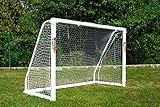 POWERSHOT Fußballtor PRO 1,8 x 1,2m aus uPVC WETTERFEST, Inkl. Klicksystem und Zubehör, VERLETZUNGSSICHER (1,8 x 1,2m)