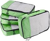 Amazon Basics Mittelgroße Kleidertaschen, 4 Stück, Grün