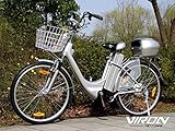 Viron Elektrofahrrad 250W / 36V E-Bike 26' Zoll Pedelec Fahrrad mit Motor Citybike (grau)