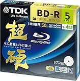 TDK Blu-ray BD-R Disk | Super Hard Coating Surface 50GB (DL) 4x Speed 5 Pack (Japan Import)