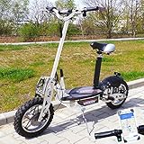 Viron Elektro Scooter 1000 Watt E-Scooter Roller 36V / 1000W Elektroroller V.7 (weiß)