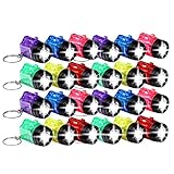 Schramm® 24er Pack Schlüsselanhänger Taschenlampe mit Griff Mini LED-Taschenlampe Lampe Taschenlampen Lampen Kinder Kindertaschenlampen