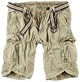 Surplus Herren Cargo Shorts Summer, beige, S