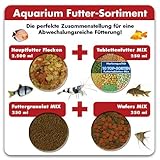 AQUARISTIK-PARADIES Aquarium Futter-Sortiment 3.250 ml