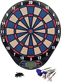 Kings Dart Dartscheibe Hobby | In & Outdoor | Elektronisches Dartboard | 4 Spieler | Inkl. 6 Dartpfeile | 21 Spielmöglichkeiten | Leuchtanzeige + Sound | Softdart bis 16 g