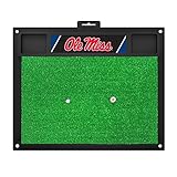 FANMATS 18798 NCAA University of Mississippi Ole Miss Golf Schlagmatte, Team-Farbe, 50,8 x 43,2 cm
