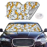 185 Auto Sonnenschirm,Cartoon Donald Duck Windschutzscheibe Sonnenschutz, Stilvolle Autofenster Für SUV Truck Automotive Vehicle,70x130cm