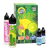 Big Mouth Fruity Hit Premium e-Liquid (Shake-and-Vape für e-Zigarette, 0,0 mg Nikotin) Cactus, 70 ml (50 ml Premiumliquid, 10 ml Cloud Boost und 10 ml Icy Boost)