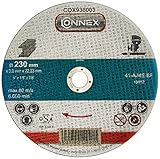 Connex COX938008 Trennscheibe Metall, DSA zertifiziert, Ø 230 mm, 5 Stück