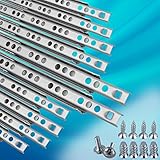 10 Schubladenschienen mit SCHRAUBEN Teilauszug Rollenauszug Teleskopschiene Kugelführung H: 17 / L: 502 mm