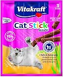 Vitakraft Katzensnack Cat Stick® mini Huhn&Katzengras, 20er Pack