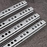 4 Stück Schubladenschienen STAHL Länge 150 mm Auszugsschienen | 17 mm Nut