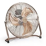 TROTEC TVM 17 Bodenventilator Kupfer Design Ventilator Windmaschine 100 Watt Leistung Durchmesser 45 cm 3 Geschwindigkeitsstufen