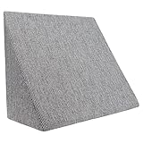 Formalind Der Fantastische XL Keil für Wohn- und Schlafzimmer, Lesekissen, Relaxkissen, Rückenlehne, Schwangerschaftskissen, Stillkissen // (schwarzweiß meliert)